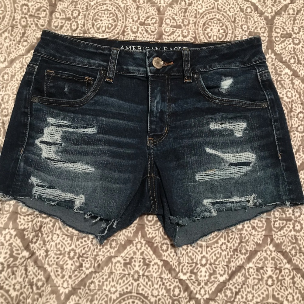 American Eagle Destroyed Shorts